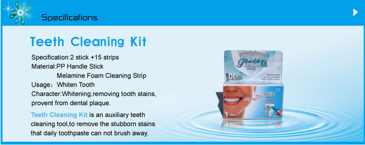 Teeth Cleaning Kit SH215 With 2 stick and 15 strips Beauty Tooth