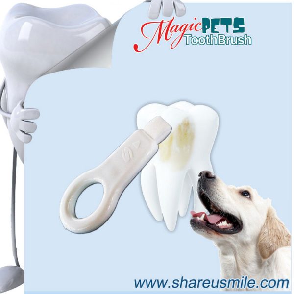 shareusmile SH-PET106-Pet tooth brush- Remove Plaque from Your Dog’s Teeth