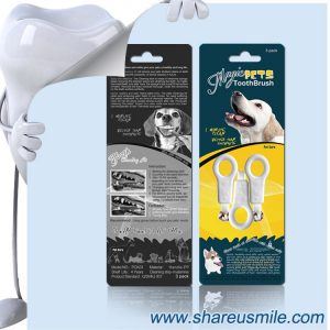 shareusmile SH-PET03-Pet tooth brush-- is used to remove tartar and plaque from your pet's at home